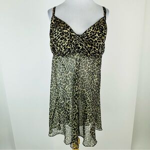 Lane Bryant Intimate Cheetah Nightgown Slip Size 26/28